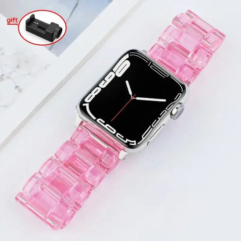 Resin Apple Watch Band 38mm to 49mm - 19 Colors -