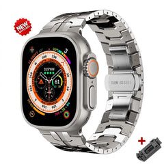 Titanium Steel Metal Apple Watch Bands - 14 color options 38mm - 49mm -