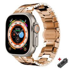 Load image into Gallery viewer, Titanium Steel Metal Apple Watch Bands - 14 color options 42mm - 49mm Axios Bands