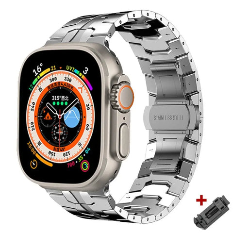 Titanium Steel Metal Apple Watch Bands - 14 color options 38mm - 49mm -