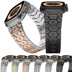 Titanium Steel Metal Apple Watch Bands - 12 styles 38mm - 49mm -