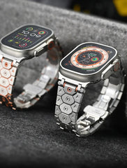 Titanium Steel Metal Apple Watch Bands - 12 styles 38mm - 49mm -