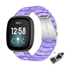 Load image into Gallery viewer, Transparent Resin Fitbit Band For Versa 3 / 4 - Sense 1 / 2 - 10 color options Axios Bands