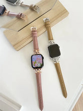 Load image into Gallery viewer, Women Slim Leather Wristband Strap for Apple Watch Band - 18 Colors Axios Bands