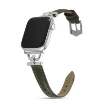 Load image into Gallery viewer, Women Slim Leather Wristband Strap for Apple Watch Band - 18 Colors Axios Bands