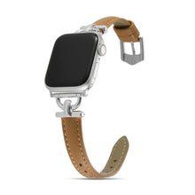 Load image into Gallery viewer, Women Slim Leather Wristband Strap for Apple Watch Band - 18 Colors Axios Bands