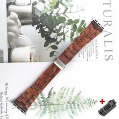 Wooden Apple Watch Bands - 10 color options 38mm - 49mm -