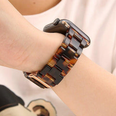 Resin & Metal Apple Watch Bands - 10 color options 38mm - 49mm -