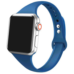 Slim Silicone Apple Watch Bands - 38 color options 38mm - 49mm -