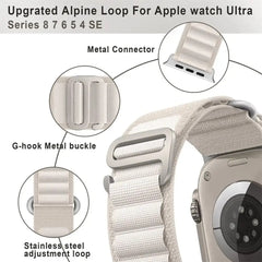 Alpine Loop Nylon Fabric Apple Watch Bands - 8 color options 38mm - 49mm - 