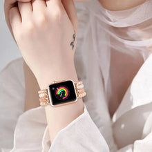 Load image into Gallery viewer, Beaded Glitter Zinc Alloy Apple Watch Band - 5 Color Options 38mm - 49mm Axios Bands
