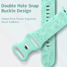 Load image into Gallery viewer, Boho Engraved Silicone Strap for Apple Watch Band 38mm to 49mm - 28 Colors Axios Bands
