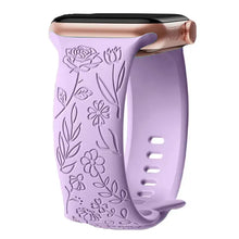 Load image into Gallery viewer, Boho Engraved Silicone Strap for Apple Watch Band 38mm to 49mm - 28 Colors Axios Bands
