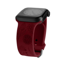 Load image into Gallery viewer, Boho Engraved Silicone Strap for Apple Watch Band 38mm to 49mm - 28 Colors Axios Bands
