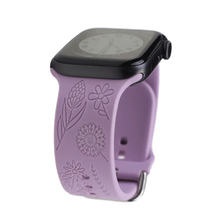 Load image into Gallery viewer, Boho Engraved Silicone Strap for Apple Watch Band 38mm to 49mm - 28 Colors Axios Bands
