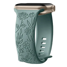Load image into Gallery viewer, Boho Engraved Silicone Strap for Apple Watch Band 38mm to 49mm - 28 Colors Axios Bands
