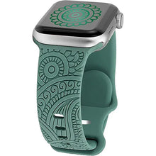 Load image into Gallery viewer, Boho Engraved Silicone Strap for Apple Watch Band 38mm to 49mm - 28 Colors Axios Bands
