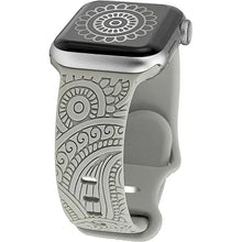 Load image into Gallery viewer, Boho Engraved Silicone Strap for Apple Watch Band 38mm to 49mm - 28 Colors Axios Bands
