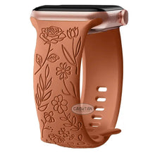 Load image into Gallery viewer, Boho Engraved Silicone Strap for Apple Watch Band 38mm to 49mm - 28 Colors Axios Bands
