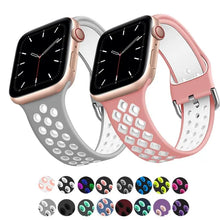 Load image into Gallery viewer, Breathable Silicone Apple Watch Bands - 19 color options 38mm - 49mm Axios Bands

