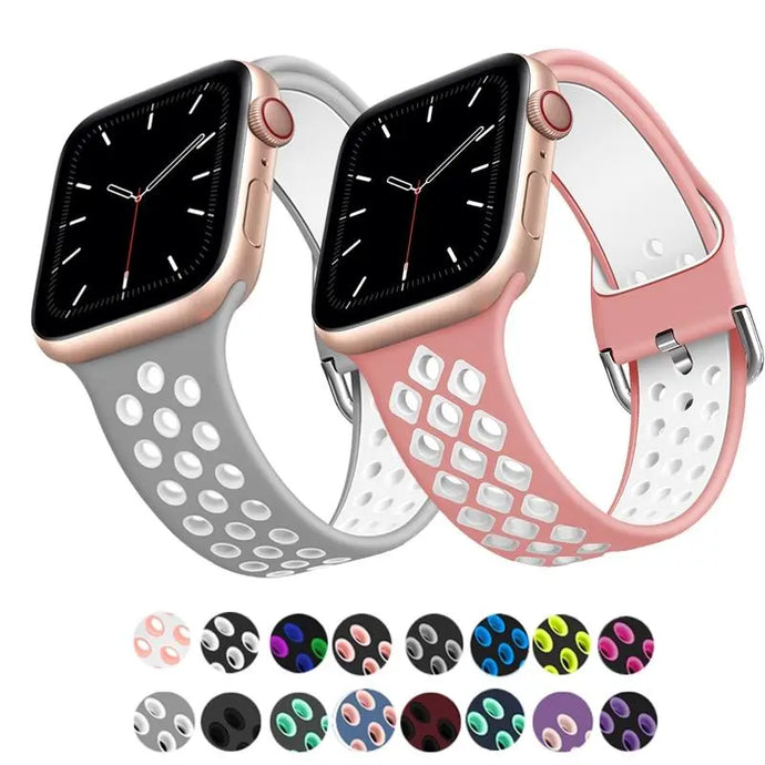 Breathable Silicone Apple Watch Bands - 19 color options 38mm - 49mm Axios Bands