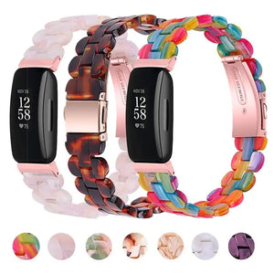 Ceramic / Resin Fitbit Band For Inspire, Inspire 2, Inspire HR - ten color options Axios Bands