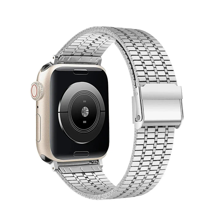 Classic Stainless Steel Metal Strap for Apple Watch Band– Model APB1300 - 6 Shades Axios Bands