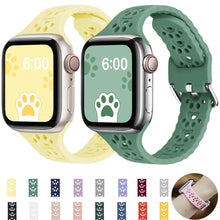 Load image into Gallery viewer, Dog Paw Silicone Apple Watch Bands - 16 color options 38mm - 49mm Axios Bands
