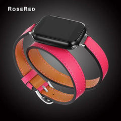 Double Wrap Leather Apple Watch Bands - 15 color options 38mm - 49mm - 