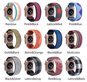 Elastic Nylon Apple Watch Bands - 32 color options 38mm - 49mm Axios Bands