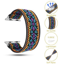 Load image into Gallery viewer, Elastic Nylon Fabric Apple Watch Bands - 13 color options 38mm - 49mm Axios Bands
