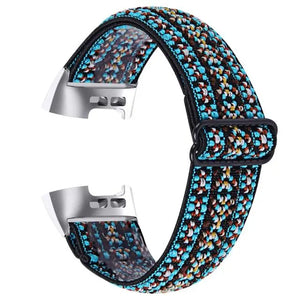 Elastic Nylon Fitbit Band For Charge 3 & 4 - twelve color options Axios Bands