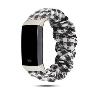 Elastic Scrunchie Fitbit Band For Charge 3 & 4 - eight color options Axios Bands