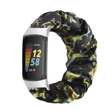 Load image into Gallery viewer, Elastic Scrunchie Fitbit Band For Charge 5 - 80 color options Axios Bands
