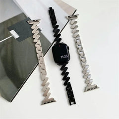 Fashionable Steel Chain Strap for Apple Watch Band - 5 Colors - 