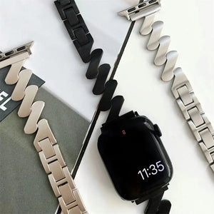Fashionable Steel Chain Strap for Apple Watch Band - 5 Colors Axios Bands
