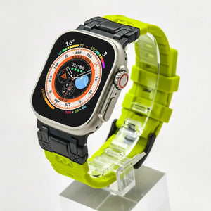 Flexi Silicone Sport Strap with Metal Connector for Apple Watch Band 42mm to 49mm - 16 Colors Axios Bands