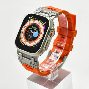 Flexi Silicone Sport Strap with Metal Connector for Apple Watch Band 42mm to 49mm - 16 Colors Axios Bands