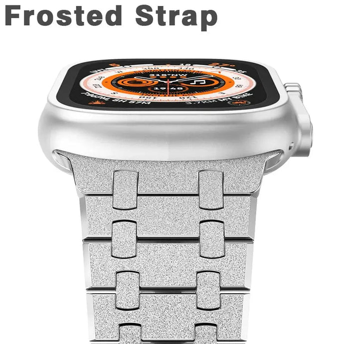 Frosted Stainless Steel Strap for Apple Watch Band 42mm to 49mm - 8 Colors Axios Bands
