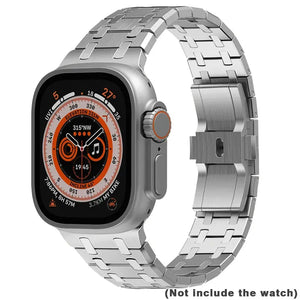Frosted Stainless Steel Strap for Apple Watch Band 42mm to 49mm - 8 Colors Axios Bands