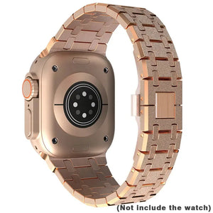Frosted Stainless Steel Strap for Apple Watch Band 42mm to 49mm - 8 Colors Axios Bands