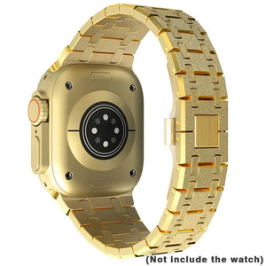 Frosted Stainless Steel Strap for Apple Watch Band 42mm to 49mm - 8 Colors Axios Bands