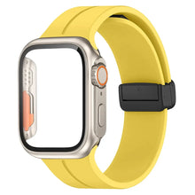 Load image into Gallery viewer, Glass+case+strap Magnetic Silicone Band -16 Color Options 40mm - 49mm Axios Bands
