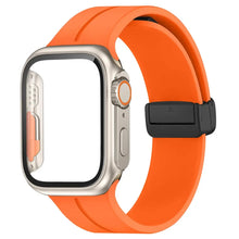 Load image into Gallery viewer, Glass+case+strap Magnetic Silicone Band -16 Color Options 40mm - 49mm Axios Bands
