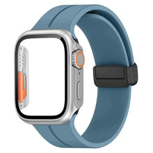 Load image into Gallery viewer, Glass+case+strap Magnetic Silicone Band -16 Color Options 40mm - 49mm Axios Bands
