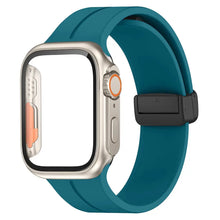 Load image into Gallery viewer, Glass+case+strap Magnetic Silicone Band -16 Color Options 40mm - 49mm Axios Bands
