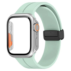 Glass+case+strap Magnetic Silicone Band -16 Color Options 40mm - 49mm - 