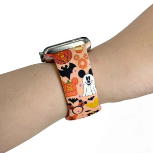 Halloween and Winter Printed Silicone Strap for Apple Watch 38mm - 49mm Axios Bands