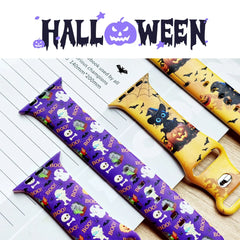 Halloween Silicone Apple Watch Band - 5 Color Options 38mm - 49mm - 