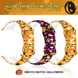 Halloween Silicone Apple Watch Bands - 5 Color Options 38mm - 49mm Axios Bands